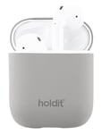 Holdit Silic Case Airpods 1&2 Grå