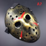 Jason Voorhees Fredag den 13:e skräckfilm Hockey Mask Hallow A7