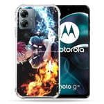 Cokitec Coque Renforcée pour Motorola G14 4G Manga My Hero Academia Shoto