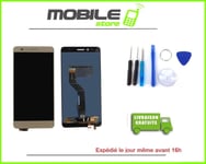 Vitre Tactile + Ecran LCD Pour HUAWEI Honor 5X (KIW-L21)  gold/or +outils +colle