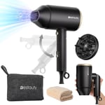 Bestauty Hair Dryer Travel Hair Dryer, Powerful Ionic Hairdryer with 3 Temperat