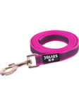 Julius-K9 C&G - Super-grip leash rosa/grey 20mm/2.0m without handle