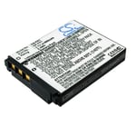 Kompatibelt med Sony Cyber-Shot DSC-T30, 3.6V (3.7V), 1200 mAh