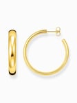 Thomas Sabo CR640-413-39 Gold-plated hoop earrings Chunky 36 mm