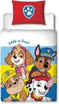 Paw Patrol Toddler Duvet Cover & Pillowcase Set Fits Toddler Junior or Cot Bed