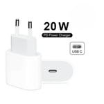 2-PACK iPhone Snabbladdare - Kraftfull 20W PD Adapter för iPhones (iPhone 11/12/13/14/15/16)