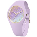 Montre Femme ICE WATCH GLITTER 022570 Silicone Lilas Small 30mm Sub 100mt