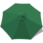 Ymyny - Housse de Rechange pour Parasol de Table de marché, Table et Parasol - 6 Baleines - 3 m - Imperméable - Anti-Ultraviolet - Noir