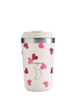 Chilly's Emma Bridgewater Original Double Wall Insulated Travel Mug, 340ml, Pink Hearts