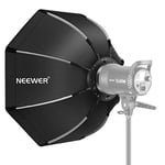 NEEWER 35.4''/90cm Octogonal Softbox Quick Release, avec Bowens Mount, Sac de Transport Compatible avec Neewer CB60 CB100 CB150 Vision 4 S101-300W/400W et Autres Bowens Mount Light -SF-RPBO36