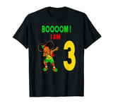 3rd Birthday Cute Dabbing Black Girl 3 Year Old I AM 3 Bday T-Shirt