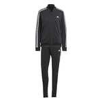 adidas Women's Essentials 3-Stripes Track Suit, Black/White, XL Tall