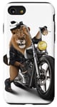 Coque pour iPhone SE (2020) / 7 / 8 Lion Riding Classic Chopper Moto