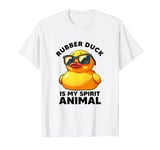 Rubber Duck Is My Spirit Animal I Love Duck Lover Funny Duck T-Shirt