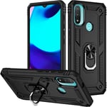 For Motorola Moto E40 Case Kickstand Shockproof Ring Cover