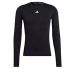 adidas Men's Techfit Training Long Sleeve Tee, Black, XS