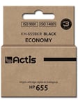 Actis standard KH-655BKR - black - refurbished - ink cartridge (alternative for: HP 655) - Blækpatron Sort