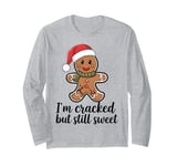 Funny Gingerbread Christmas Snack For Holiday Season Costume Long Sleeve T-Shirt