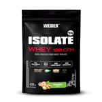 Weider Isolate Whey 100CFM (420g) Goût Pistache, 100% Isolat de Protéines de Lactosérum 25g /Portion, Avec Enzymes Digestives, Sans Sucres Ajoutés, ni Aspartame, Faible teneur en Graisses, 14 portions