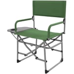 Rootz hopfällbar campingstol - Utomhusstol - Bärbar sits - Rostsäker metallram - Rivsäker Oxford-tyg - 81W x 51D x 87H cm - Grön