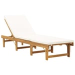 Transat chaise longue bain de soleil bois Helloshop26