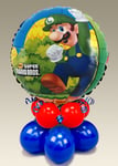 Super Mario and Luigi Inflated Balloon Table Centrepiece COMES INFLATED