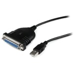 StarTech USB to DB25 Parallel Printer Adapter Cable - Parallelladapter - USB 2.0 - IEEE 1284