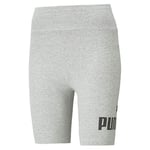 Puma ESS 7` Logo Short Tights Legging Femme, Light Gray Heather, FR : M (Taille Fabricant : M)