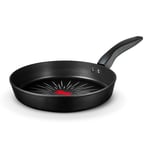 Tower Smart Start Non-Stick Forged Aluminium Frying Pan, 28cm Black