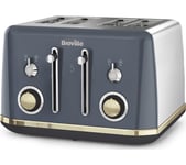 BREVILLE Mostra VTT931 4-Slice Toaster - Grey & Gold