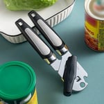 Heavy Duty Stainless Steel Tin Can Opener Cutter Easy Comfy Handle Grip Kitchen