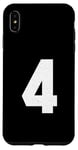 iPhone XS Max #4 Jersey Varsity Uniform Number Sport Case