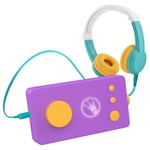 Lunii - Pack de Voyage Ma Fabrique à Histoires Violette et Octave - Boîte à Histoires avec Casque Octave Audio Enfant - Livre Audio de 24 Histoires interactives Inclus - Nouveau Modèle