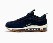 Nike Womens Air Max 97 Sneakers Obsidian/Gorgegreen-Midnight Navy Size UK2.5/US5