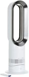 Dyson AM09 Hot and Cool Fan, White/Silver