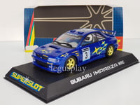 Slot car scalextric superslot H2118 Subaru Impreza WRC #3