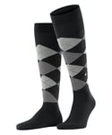 Burlington Edinburgh M Kh laine fantaisie 1 paire, Chaussettes longues Homme, Noir Black 3000, 40-46