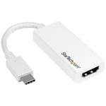 STARTECH USB-C to HDMI Adapter - White - (CDP2HD4K60W)