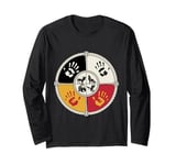 Medicine Wheel Native American spiritual animals MMIW Long Sleeve T-Shirt