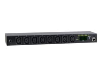 Inter-Tech Sw-1681 - Kraftdistributionsenhet (Kan Monteras I Rack) - Ethernet - Ingång: Iec 60320 C20 - Utgångskontakter: 8 (Power Iec 60320 C13) - 19"