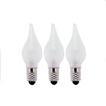 Topplampa frostad böjd topp 5-ljus E10 3W 55V, 3-pack