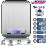 Digital 10kg Kitchen Scales Electronic Balance LCD Food Weight Postal Scale UK