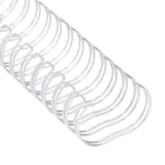 (Silver)Wire Binding Rings A4 Paper Size 3/4 Diameter 180 Sheet Capacity 50