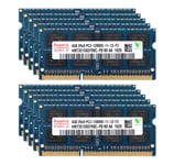 10pcs For Hynix 4GB 2RX8 DDR3 1600MHz PC3-12800S 204PIN SODIMM Laptop Memory RAM