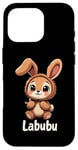 iPhone 16 Pro Labubu Cute Brown Bunny Monster Case