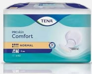 TENA Proskin Comfort Normal 1 Pack of 42 Incontinence Pads 1250ml Absorbancy