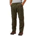 Peter Storm Mens Ramble II Water Resistant Double Zip Off Walking & Hiking Trousers - Khaki - Size 38W/33L