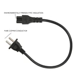 NEMA 1‑15P To IEC320 C5 Power Cable 0. IEC320 C5 Power Cord For Laptops US XD