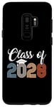 Coque pour Galaxy S9+ Class of 2028 School Senior 2028 Graduation