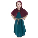 PRETEND TO BEE Norse Viking Lady/Girl Fancy Dress Costume for Kids, 5-7 Years